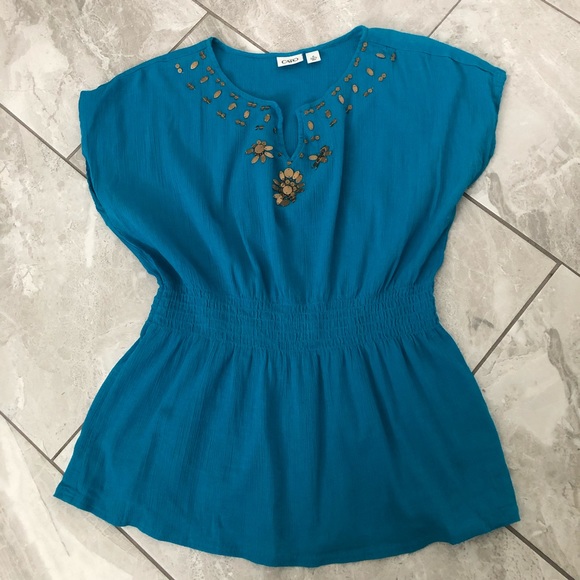 ❤️3X20 CATO EMBROIDERY PEPLUM TOP - Picture 9 of 13